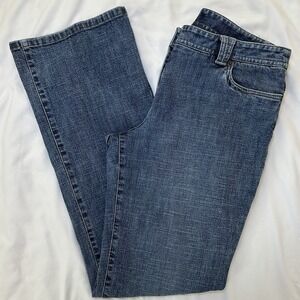 Ann Taylor LOFT Women's Stretch Denim Bootcut Jeans Size‎ 8 Medium Wash Mid Rise